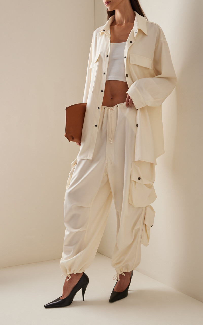 DARKPARK Blair Wool Cargo Pants off-white outlook