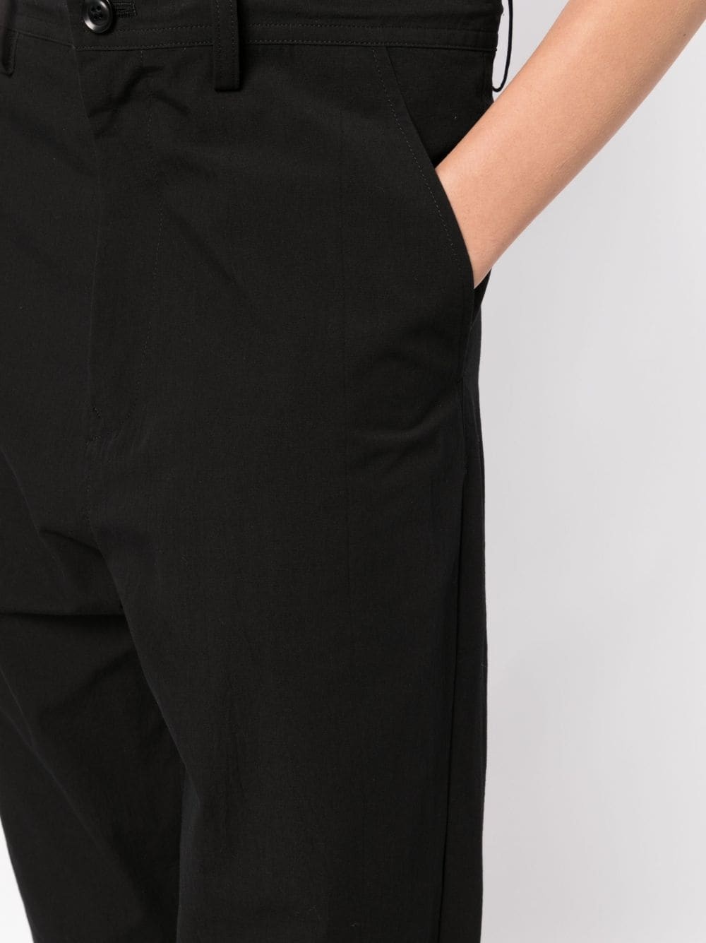 high-waisted cropped trousers - 5