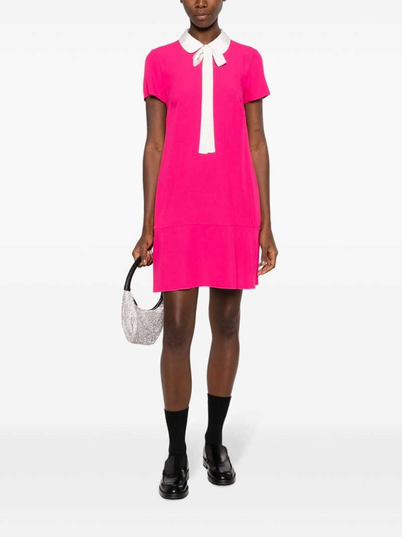 REDValentino scarf-embellished short-sleeve minidress outlook