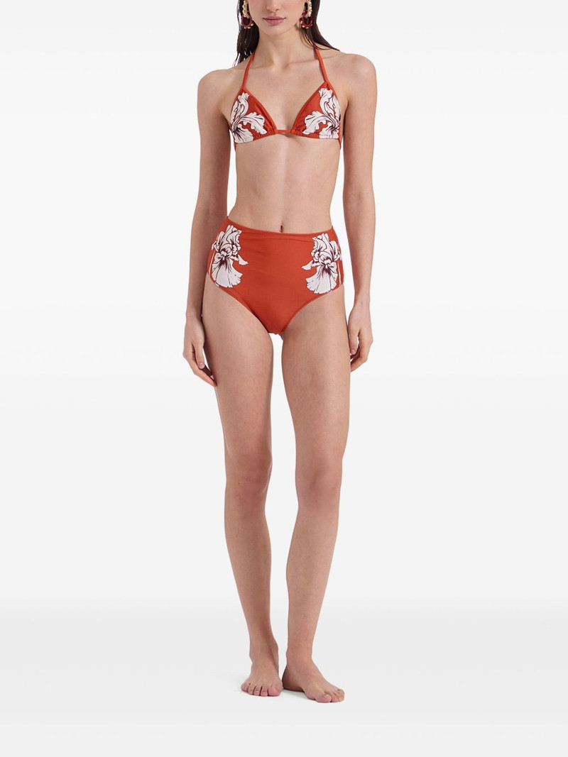 La DoubleJ floral-print bikini bottoms outlook