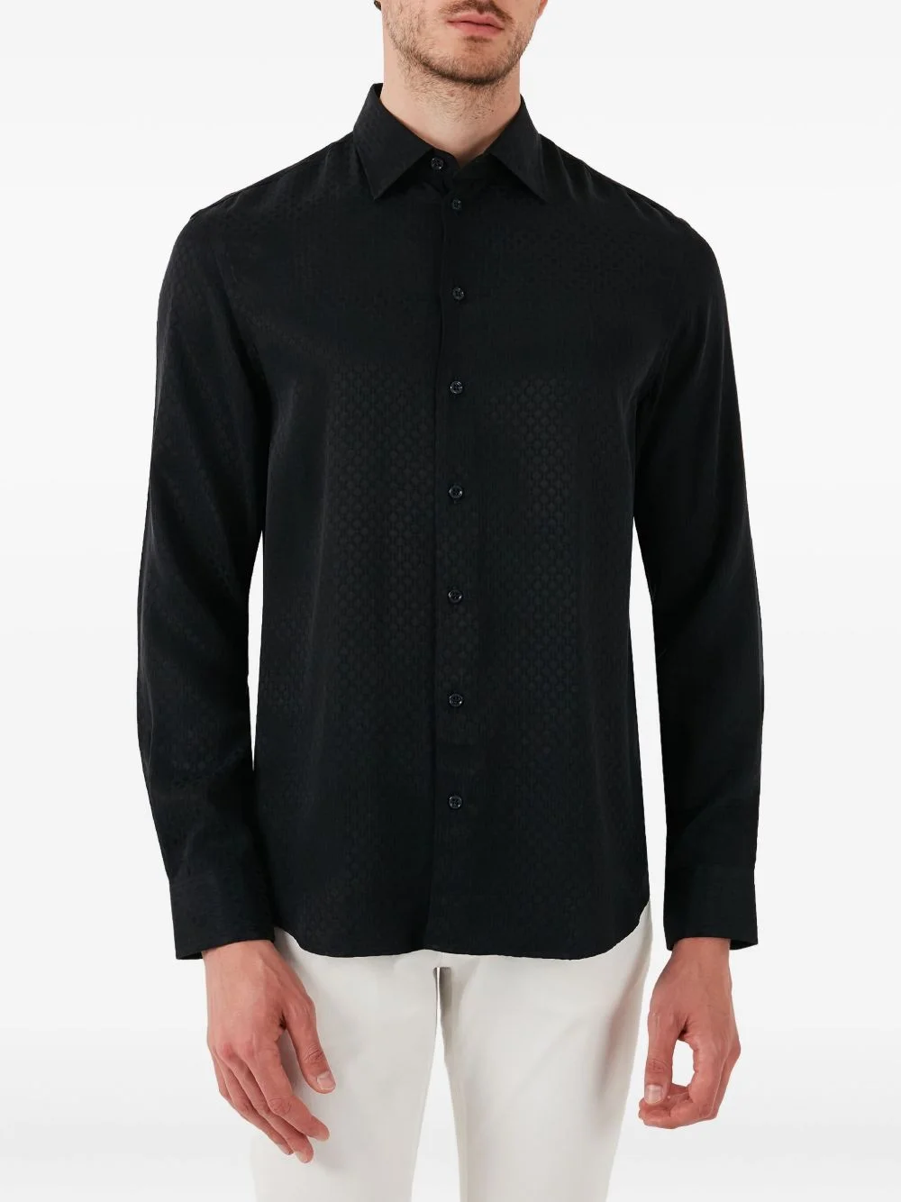 buttoned pattern shirt - 1