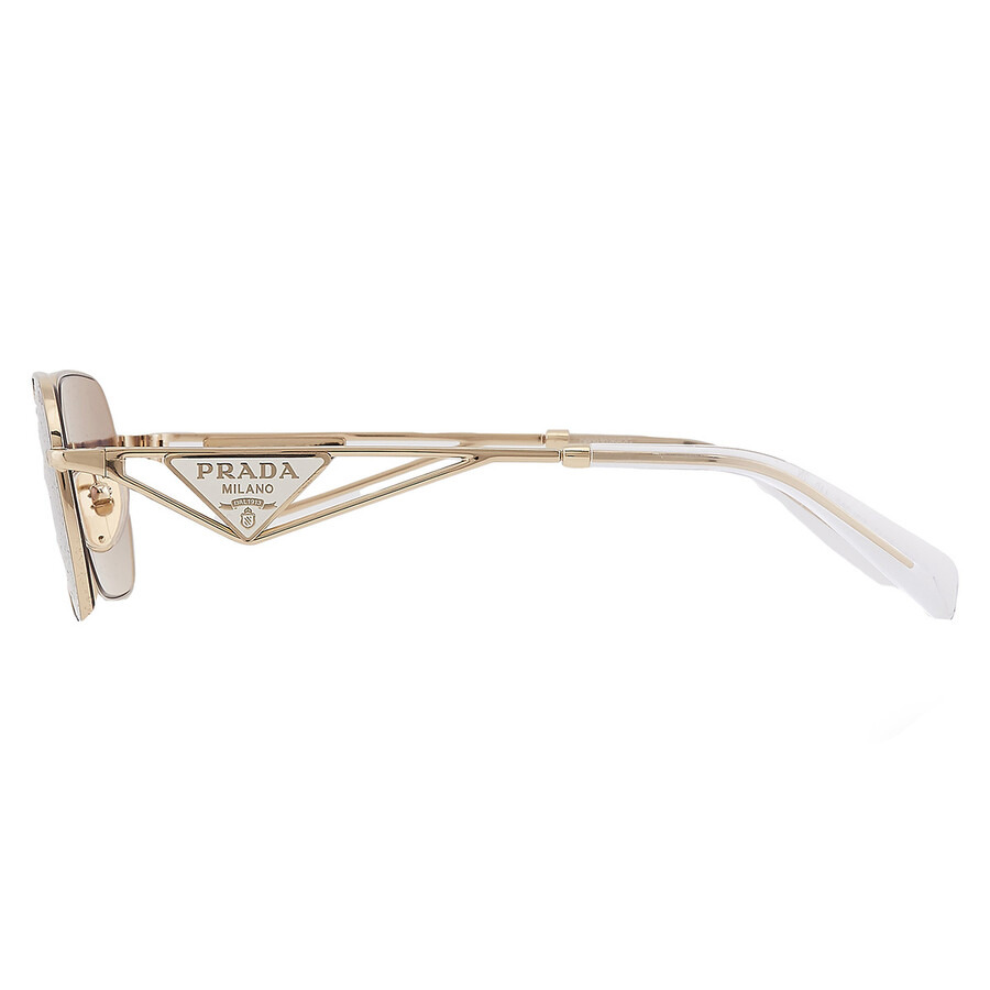 Prada Blue Gradient Mirror Silver Geometric Ladies Sunglasses PR A51S ZVN30C 58 - 5
