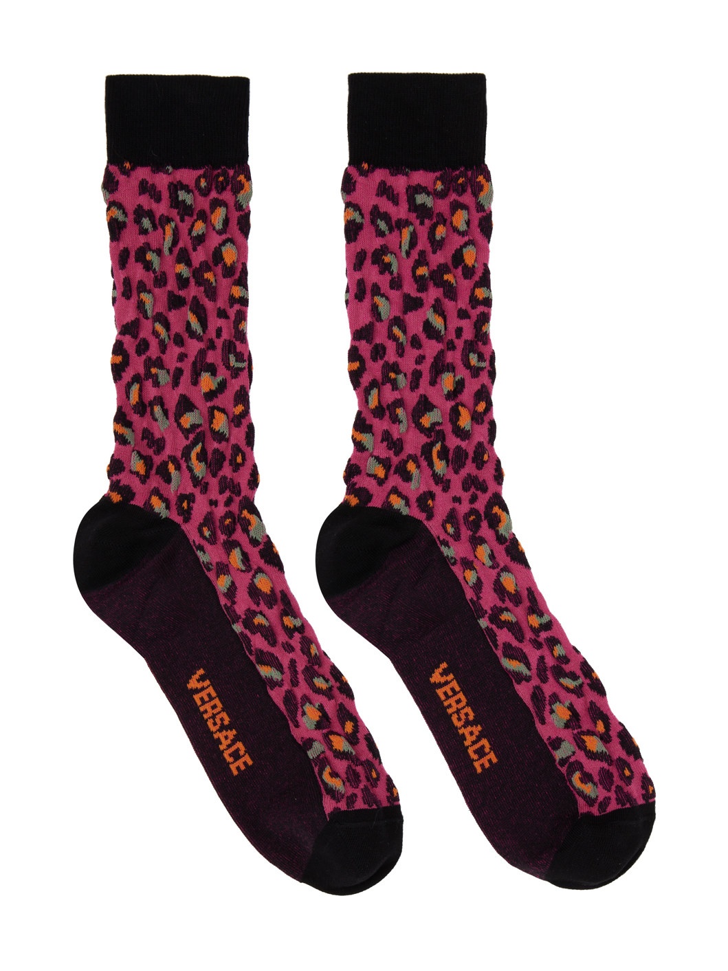 Pink Leopard Socks - 1