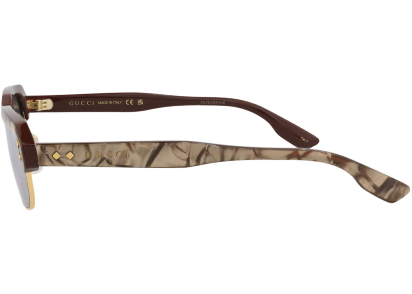 Gucci Square-Frame Recycled Acetate Sunglasses Brown/Brown/Silver (GG1480S-30014510-002) - 3