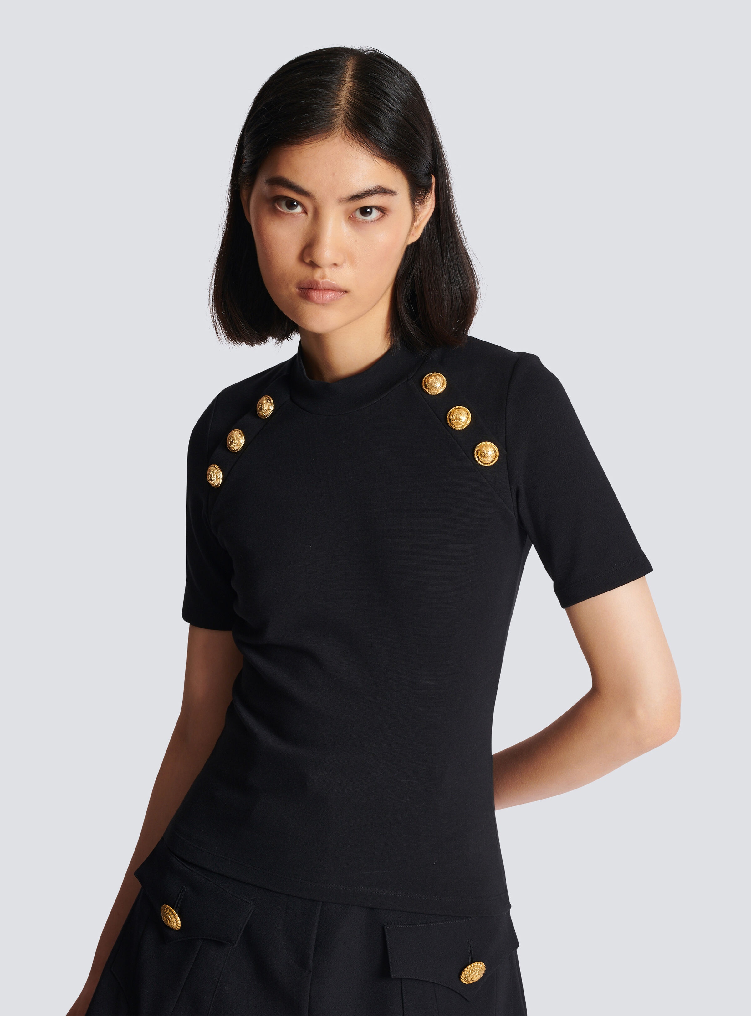 6-button jersey T-shirt - 7