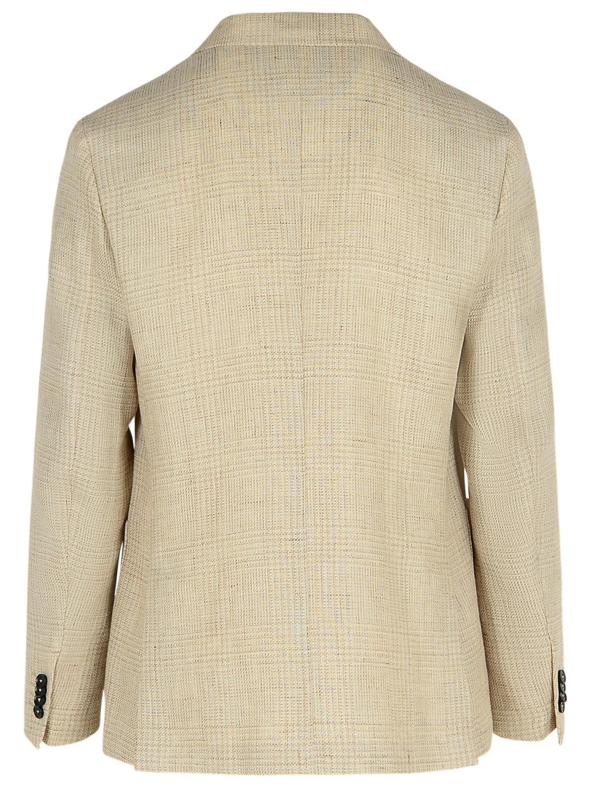 Zegna 'Drop 7' Beige Linen Blend Jacket Men - 3