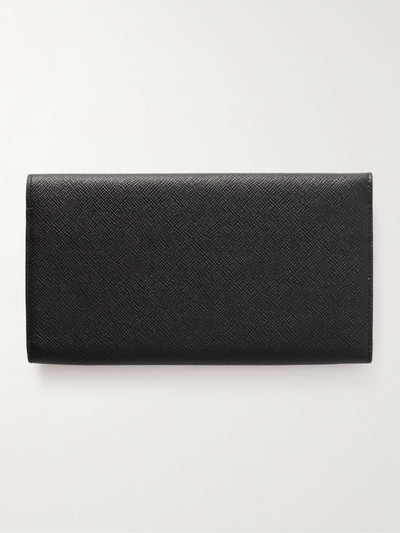 Smythson Marshall textured-leather travel wallet outlook