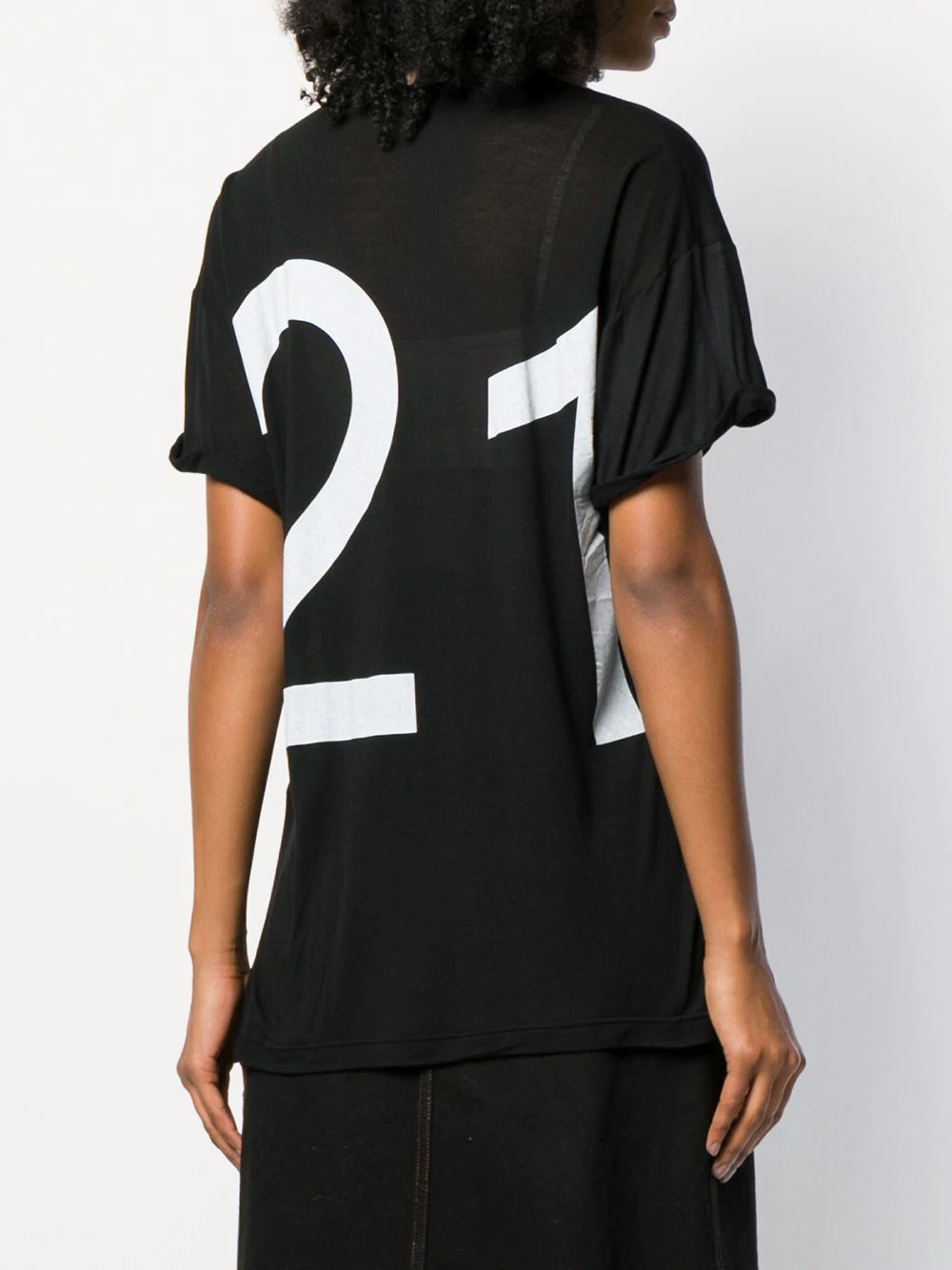 oversized logo print T-shirt - 4