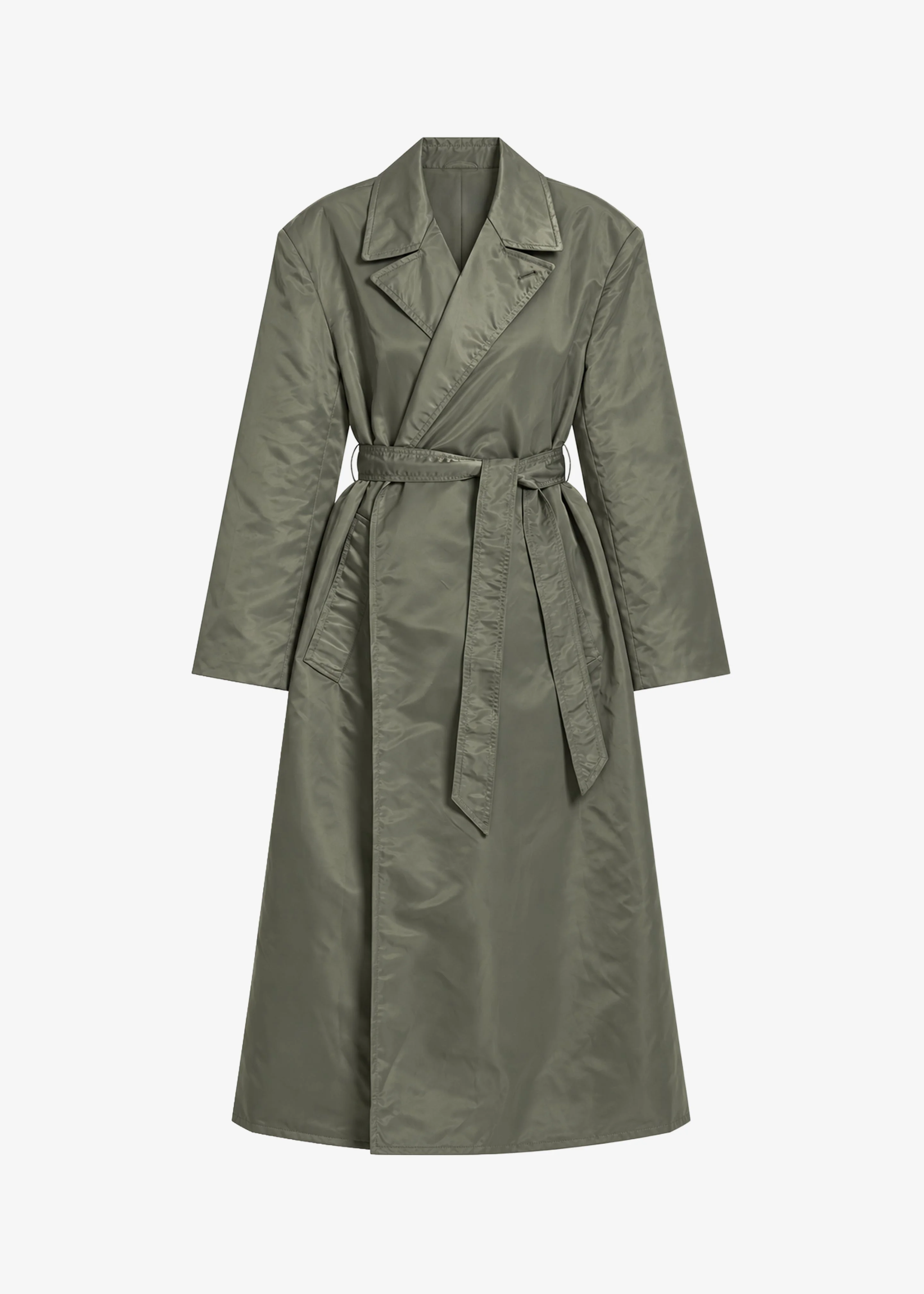 Eymi Technical Trench Coat - Olive - 1
