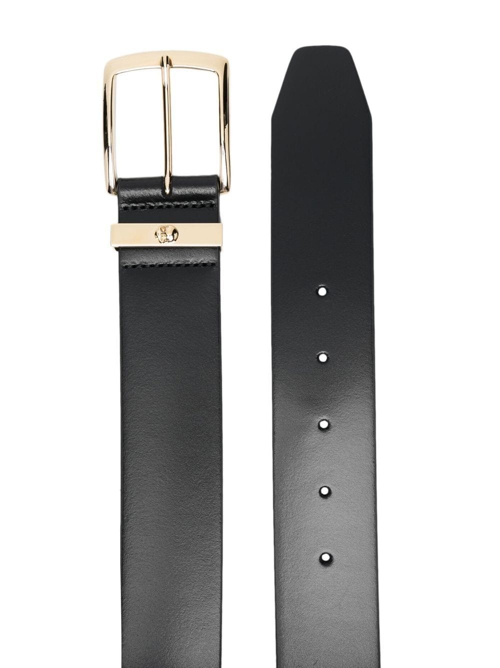 buckle-fastening leather belt - 2
