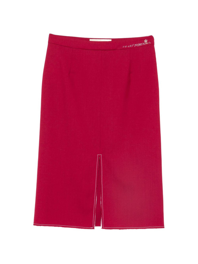 split-hem midi skirt 1