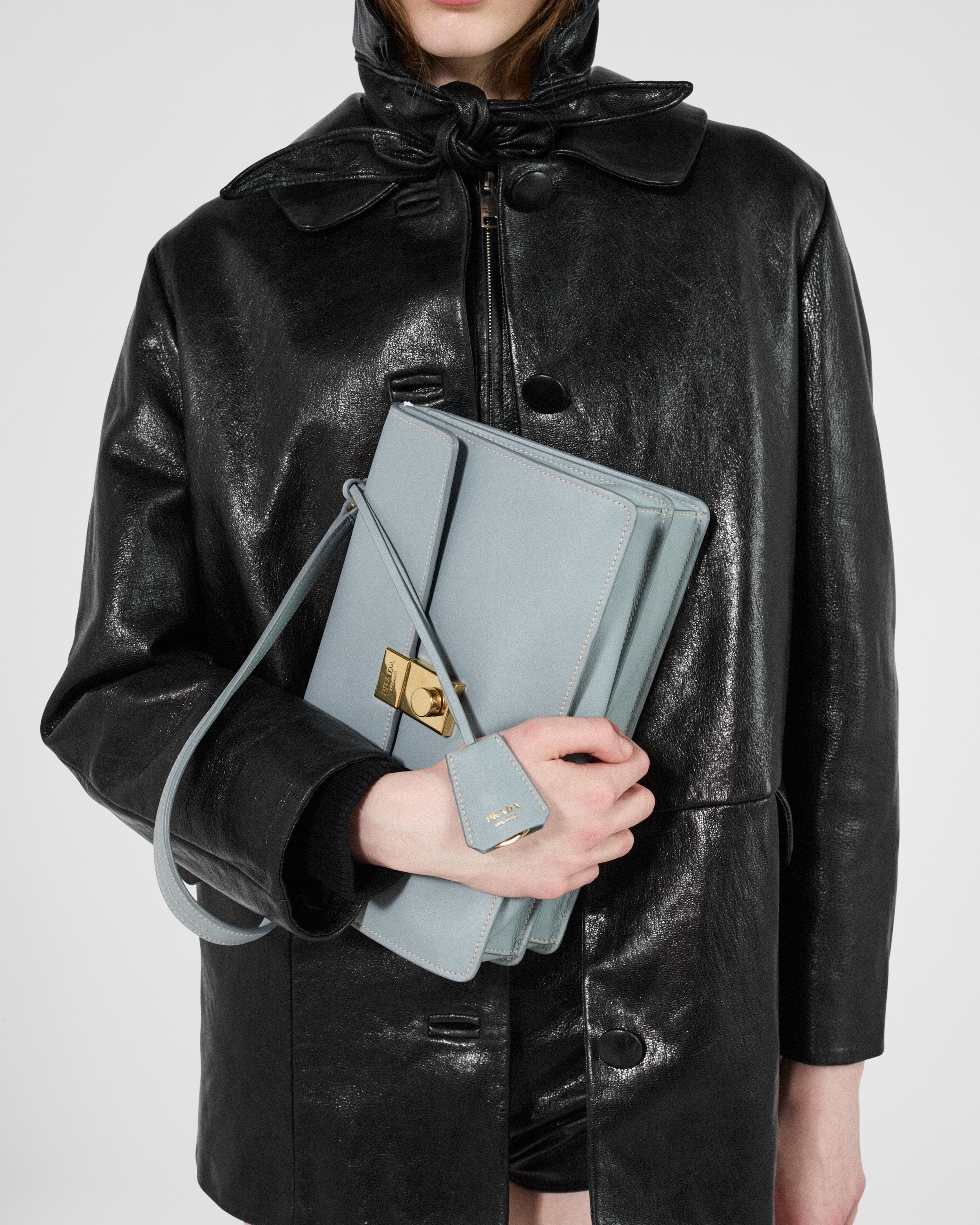 Prada Soft Sound medium leather shoulder bag - 8