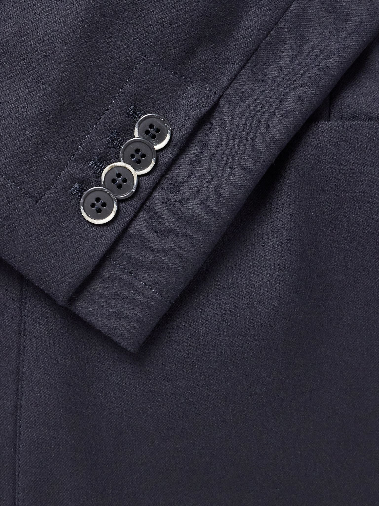 Borgo Virgin Wool-Blend Suit Jacket Navy - 4