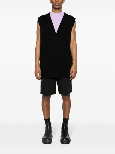 Jil Sander two-tone layered knitted vest outlook