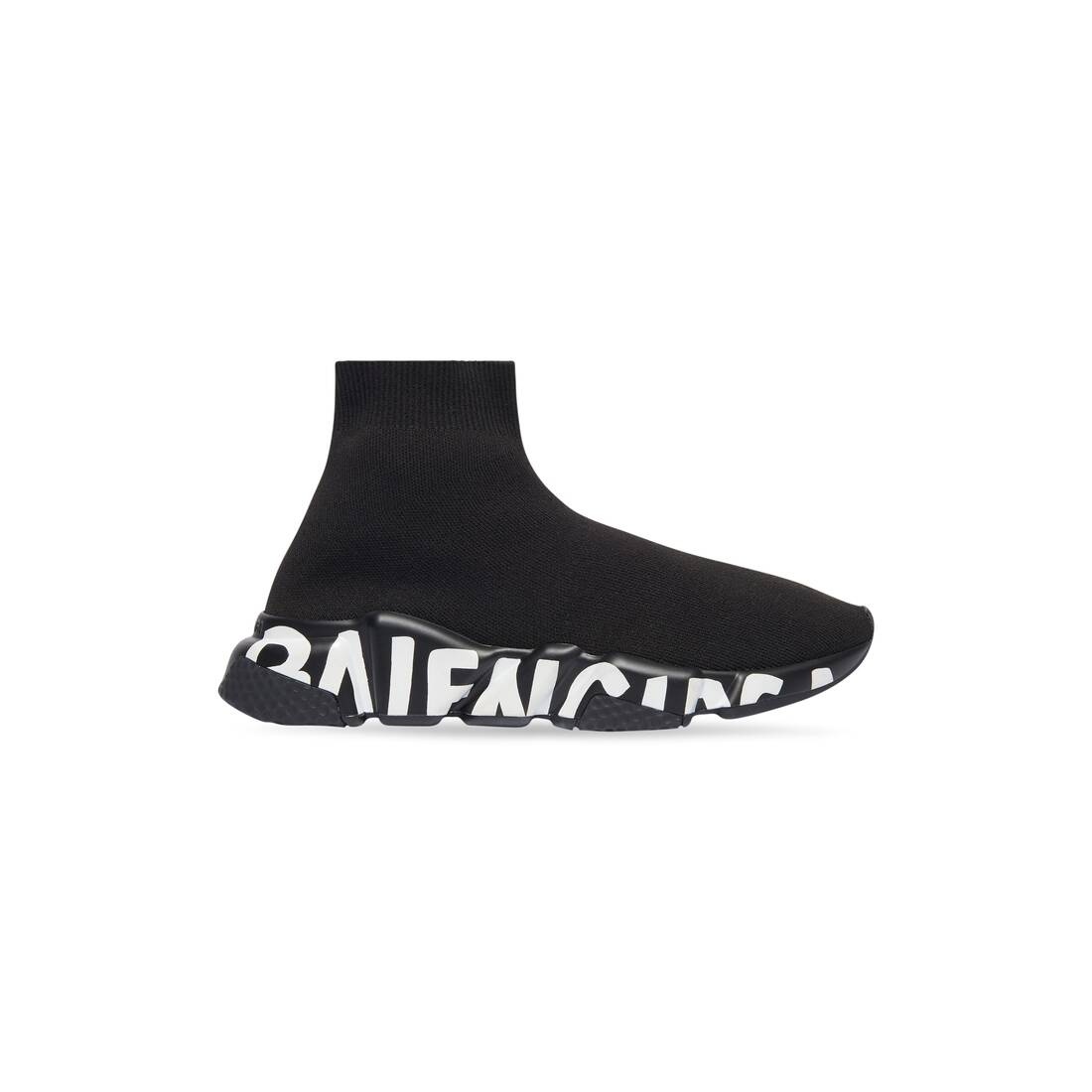 Women's Speed Graffiti Sneaker in Black/white - 1