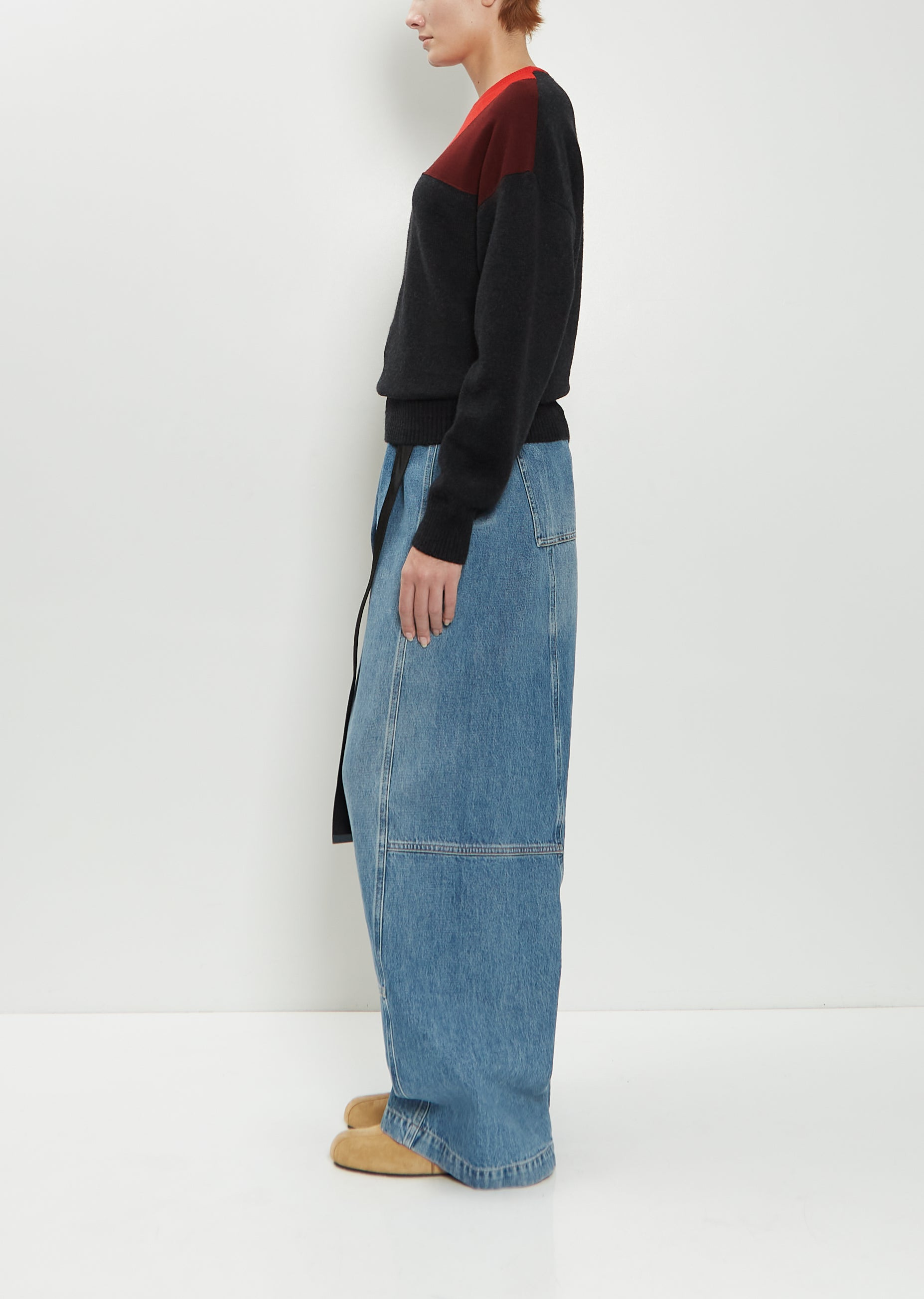 Intarsia Wool Crewneck Knit - 2