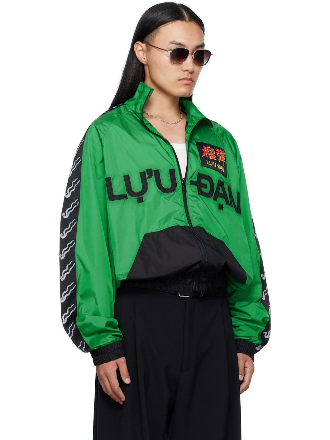 Green L-D Windbreaker Jacket - 2