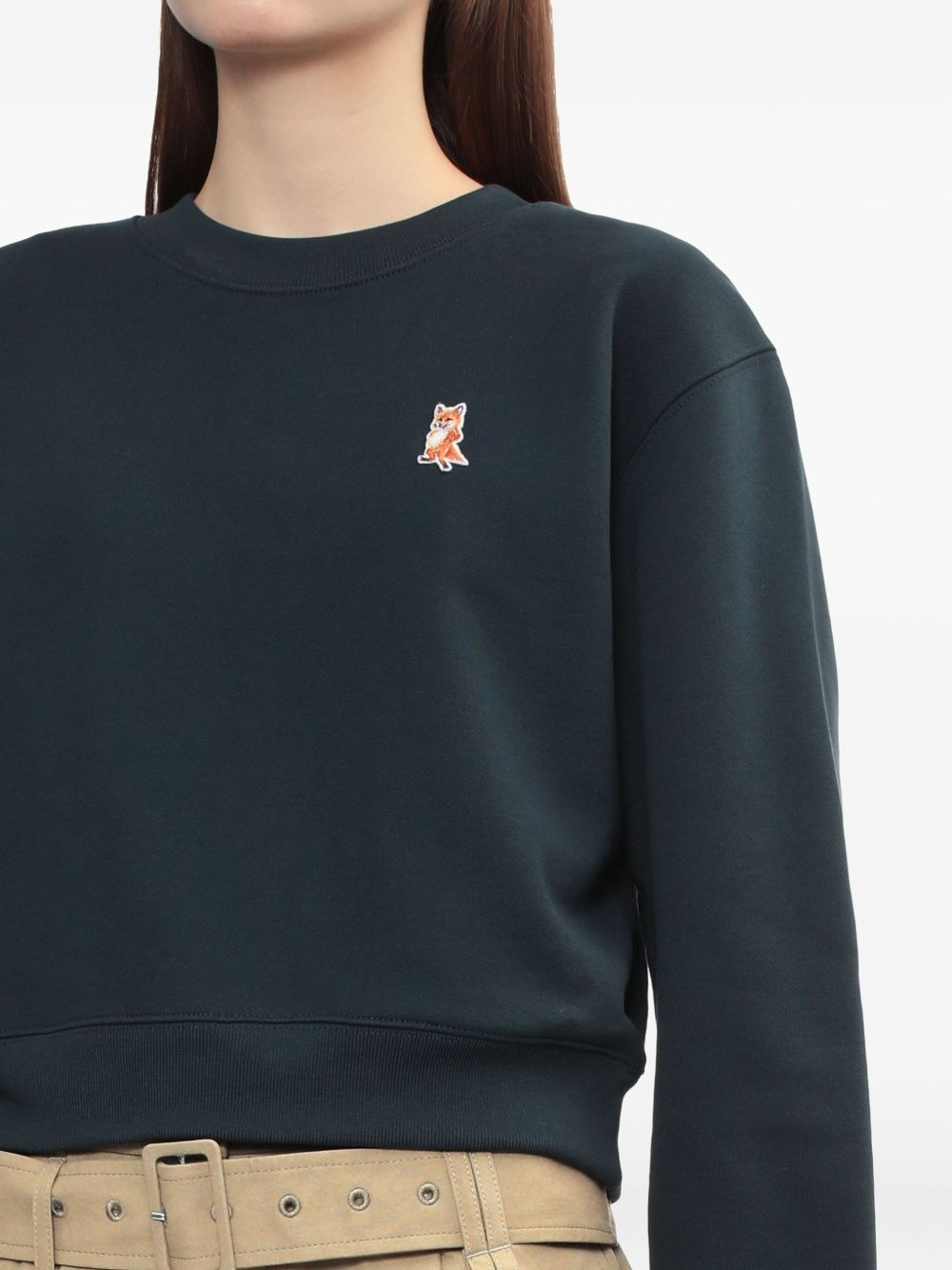 fox-embroidered sweatshirt - 5