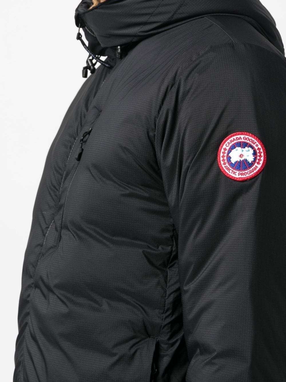 hooded feather-down padded jacket - 5