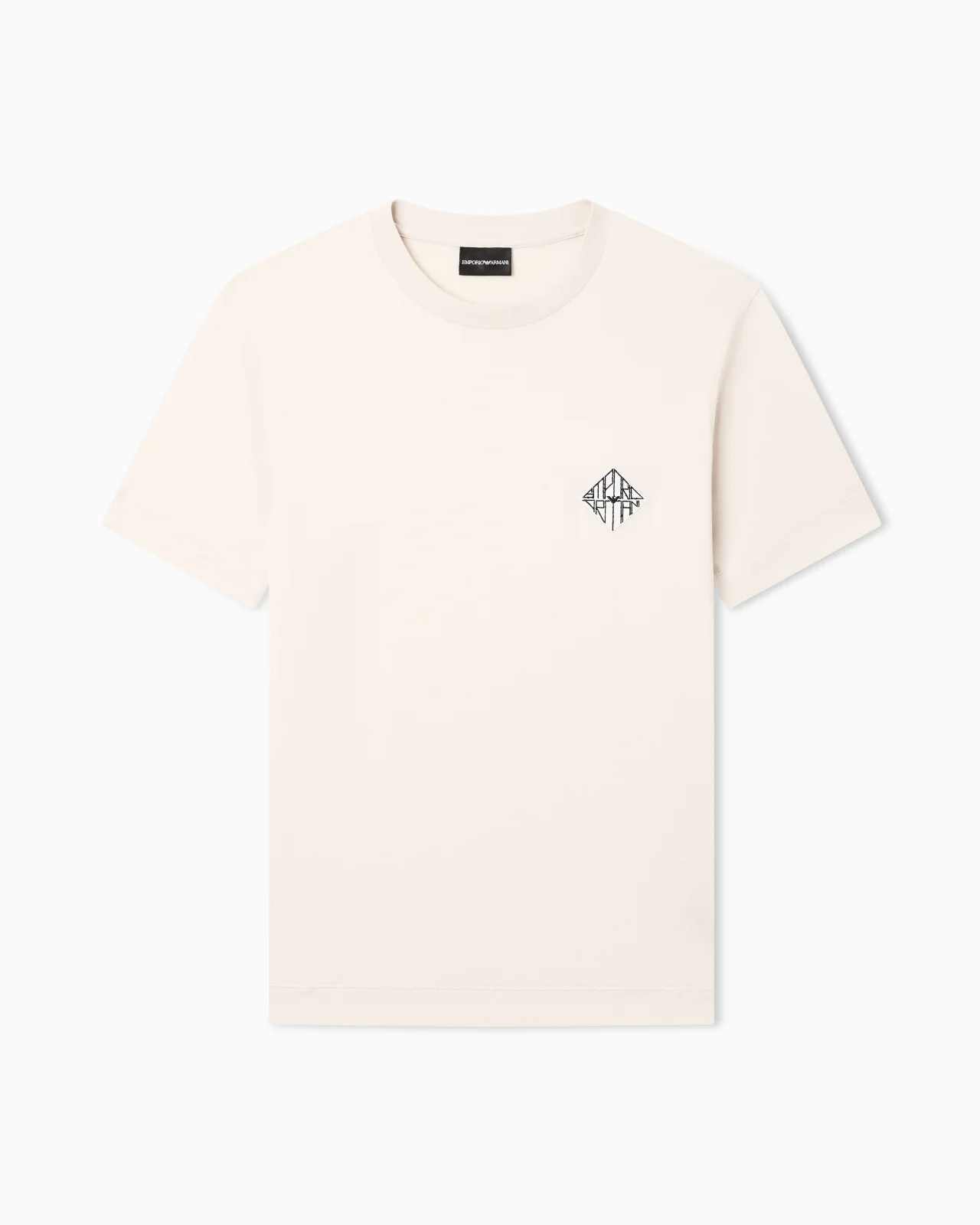 SLIM-FIT LYOCELL-BLEND JERSEY T-SHIRT WITH LOGO PATCH - 1