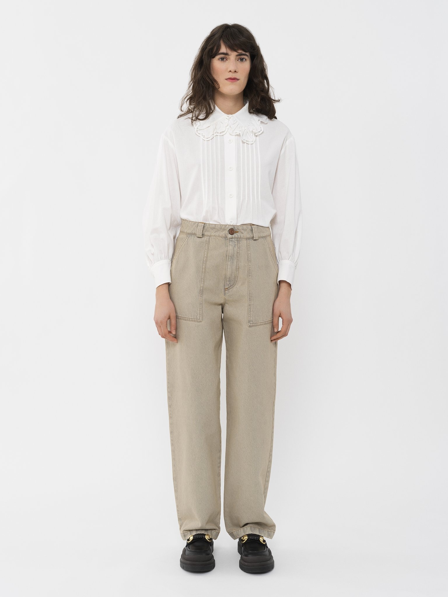STRAIGHT DENIM PANTS - 2