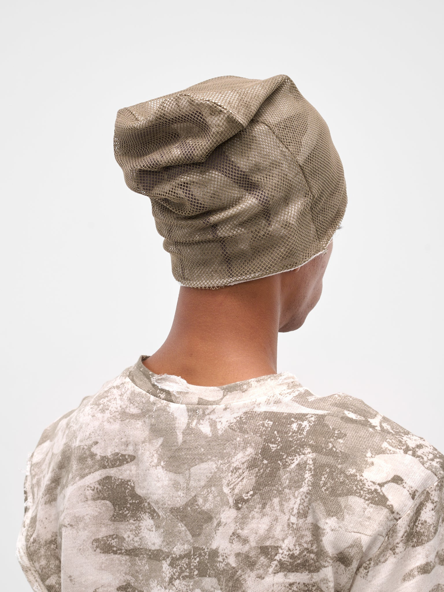 Khaki Layered Mesh Camouflage Trilobeanie - 3