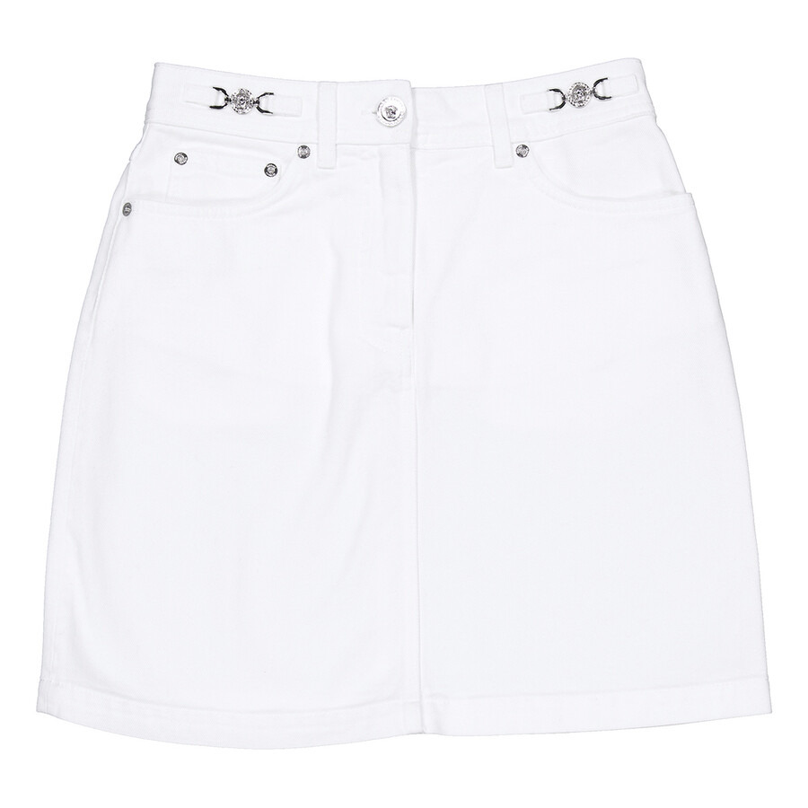 Versace Cotton Denim A-Line Skirt - 2