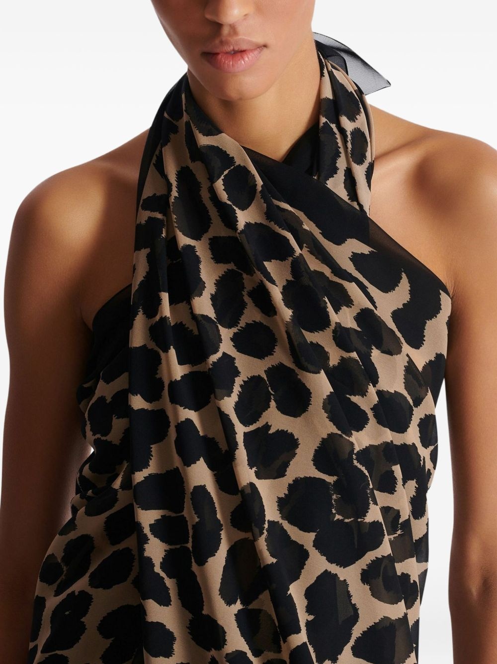 leopard-print cover-up - 7