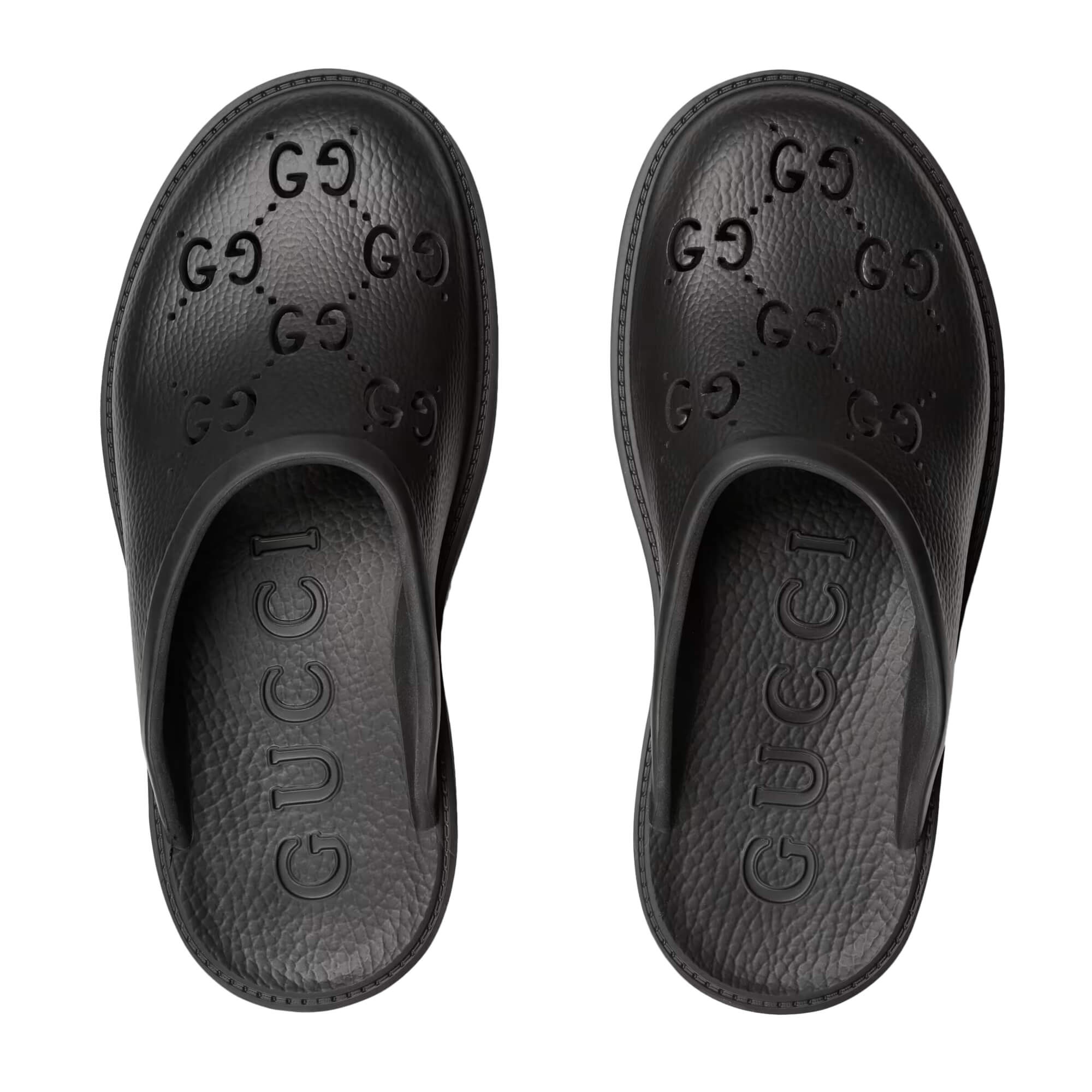 Gucci Perforated G Platform Sandals - 3