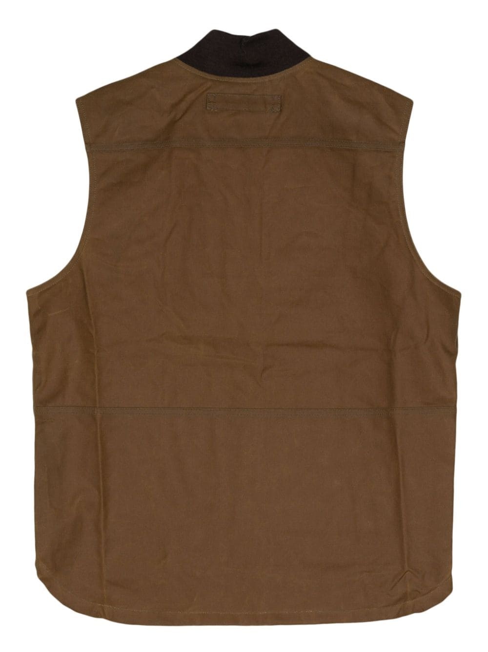 logo-embroidered cotton gilet - 2