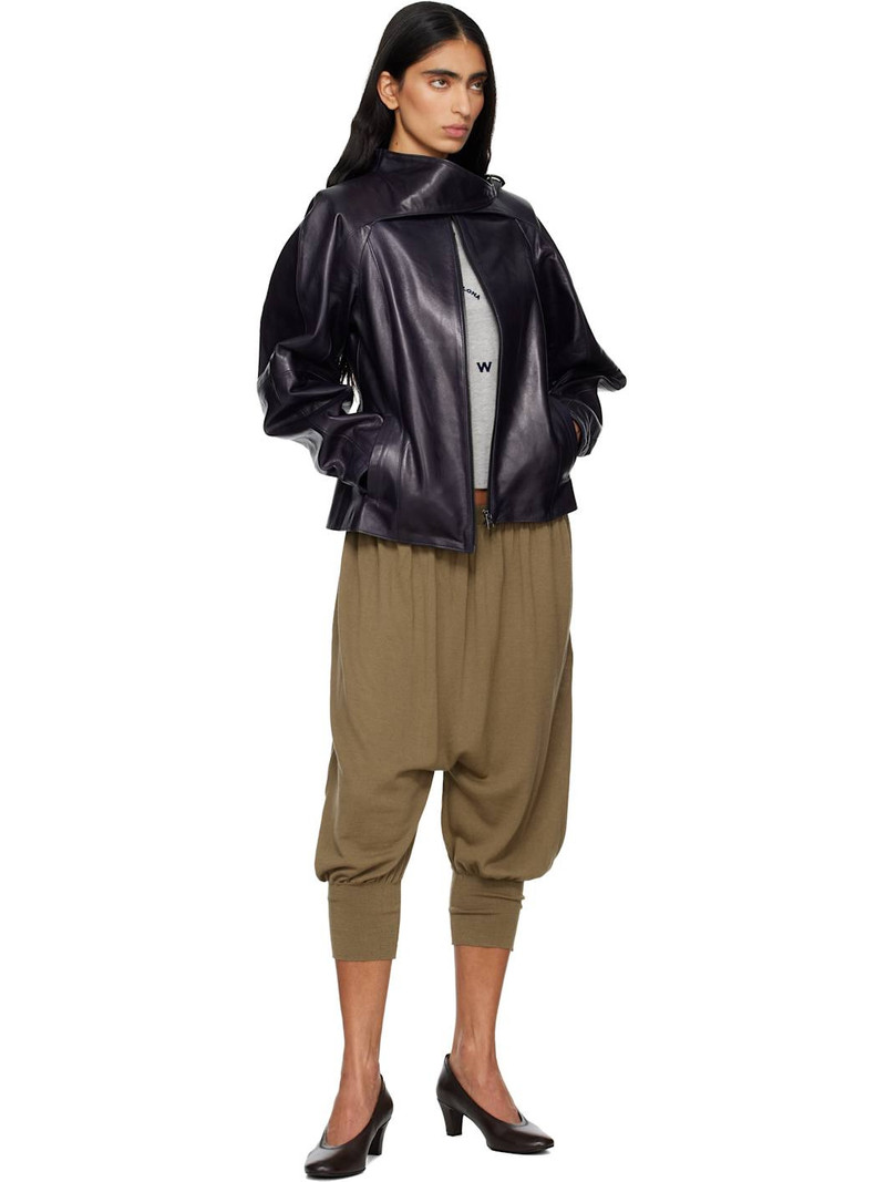 paloma wool Purple Plomy Leather Jacket outlook