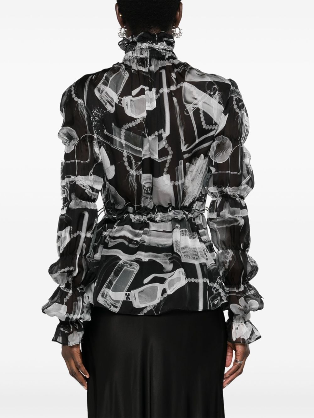 Xray silk blouse - 4