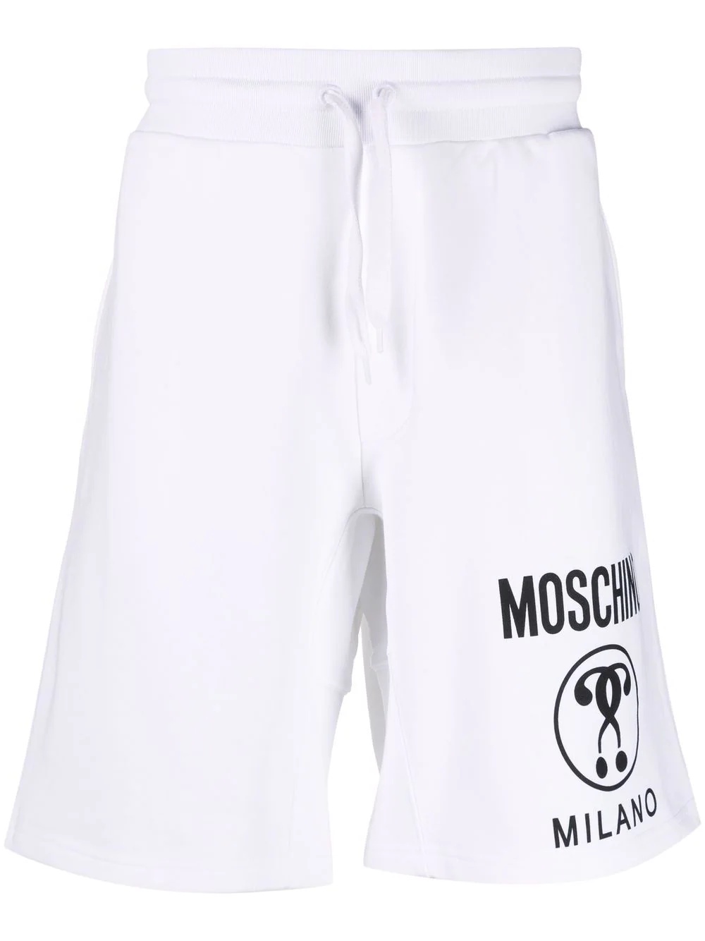 logo-print cotton track shorts - 1