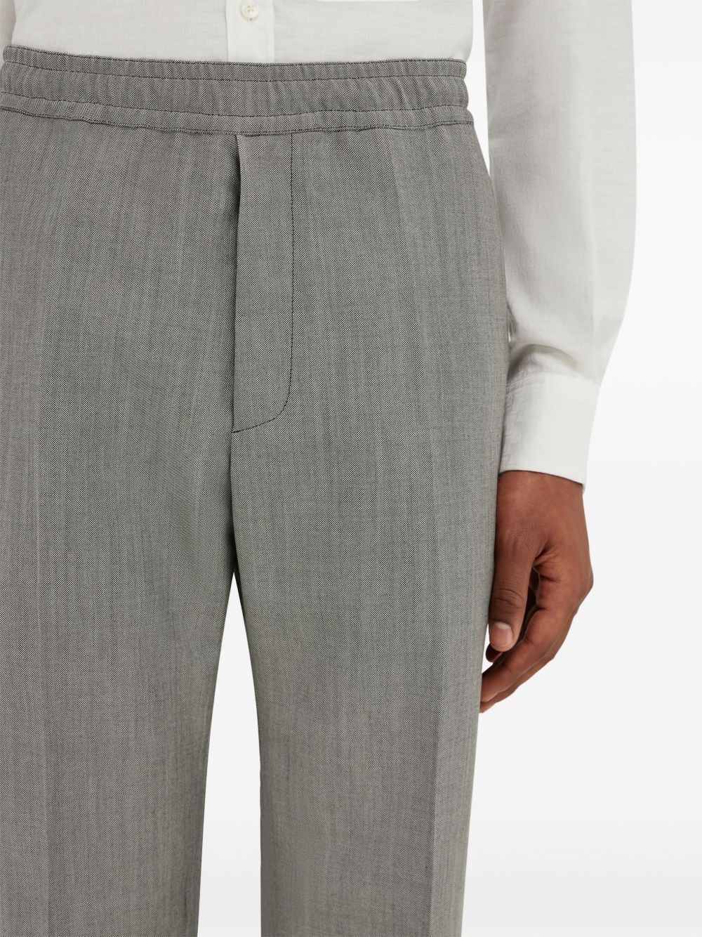 drawstring-waist trousers - 5