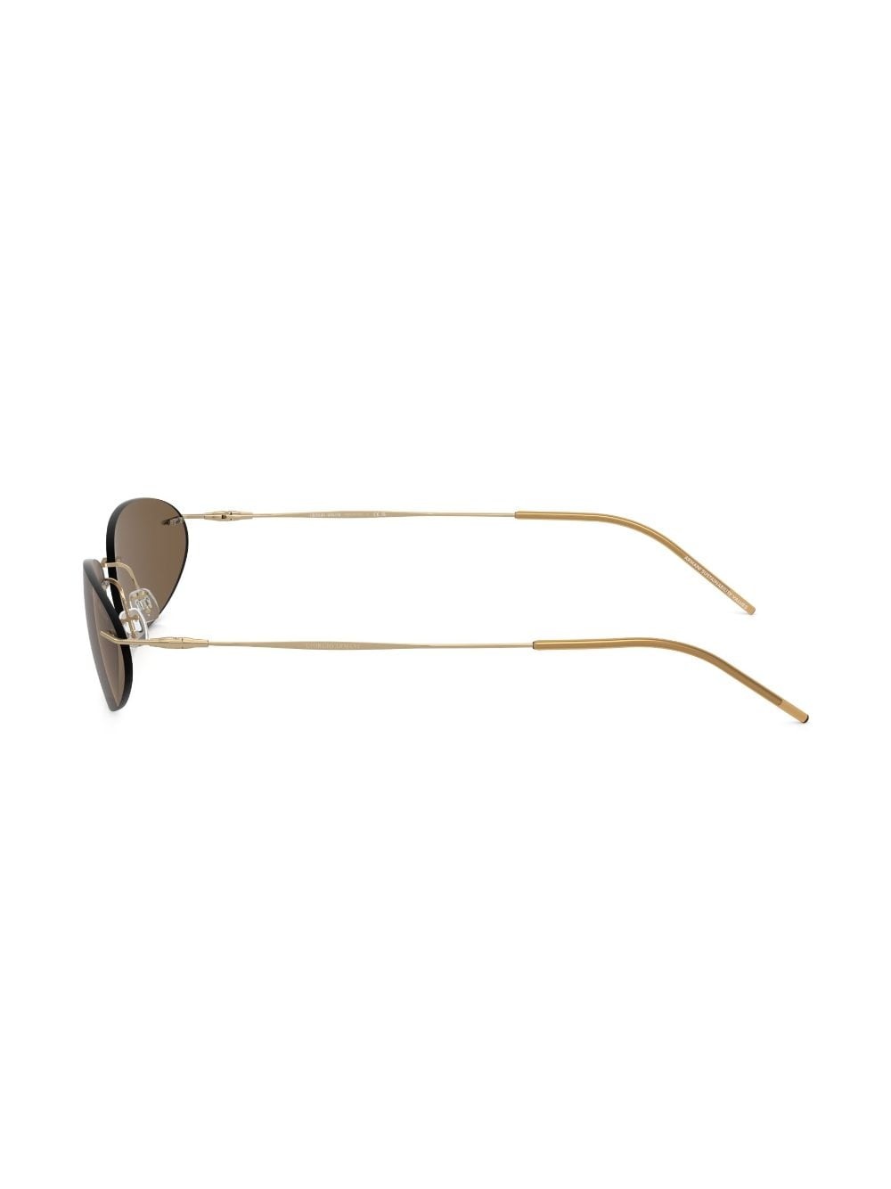 rimless oval-frame sunglasses - 3