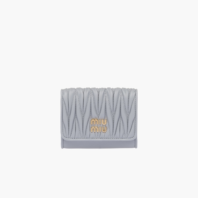 Matelassé nappa leather card holder - 2