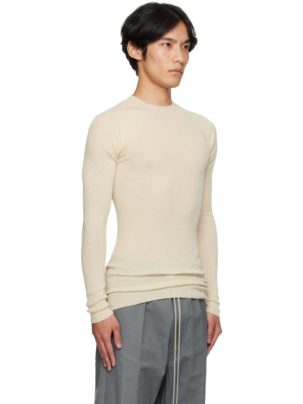 Off-White Concordians Ribbed Round Neck Sweater - 2