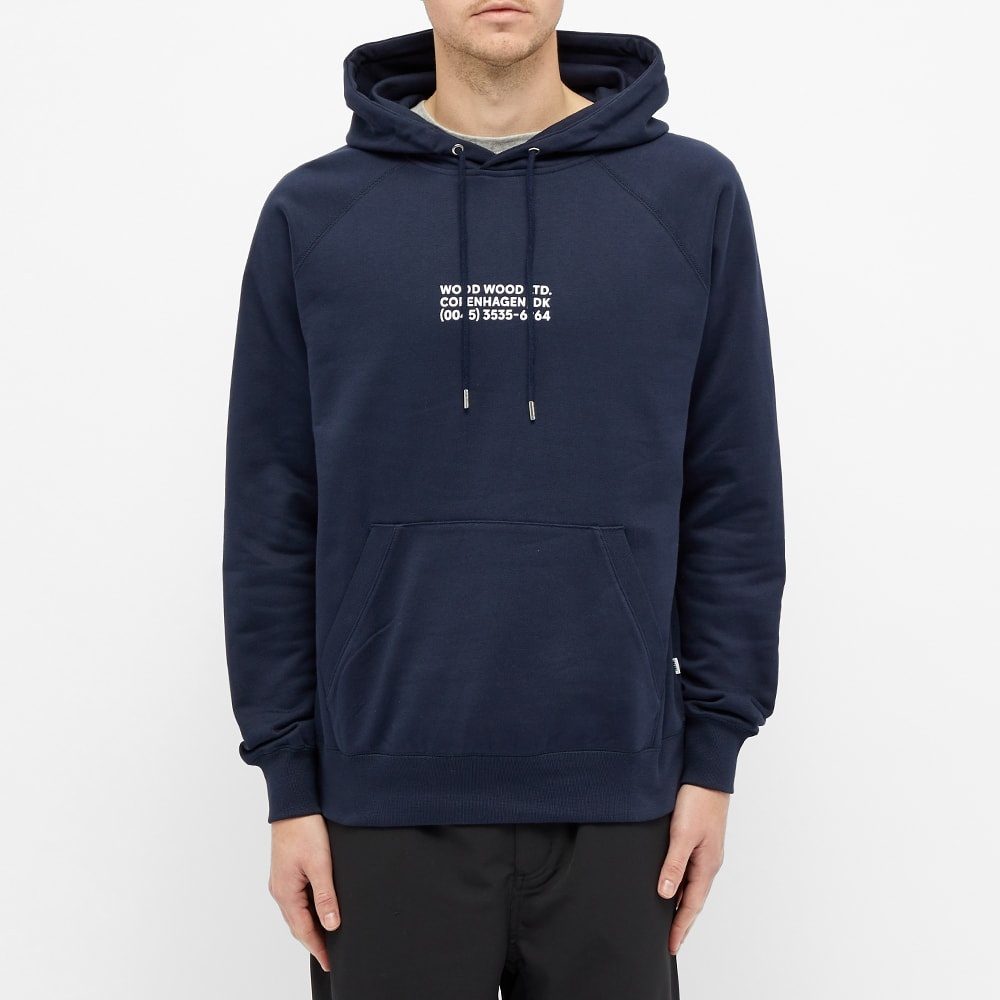 Wood Wood Fred Chest Logo Hoody - 4