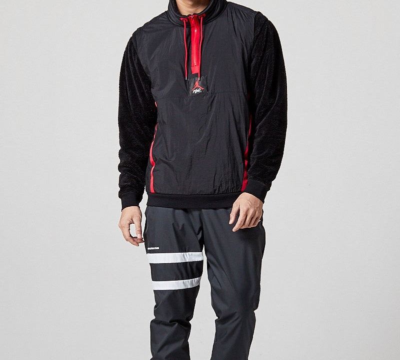 Air Jordan Sports Pullover Fleece Lined Jacket Black AH6256-010 - 3