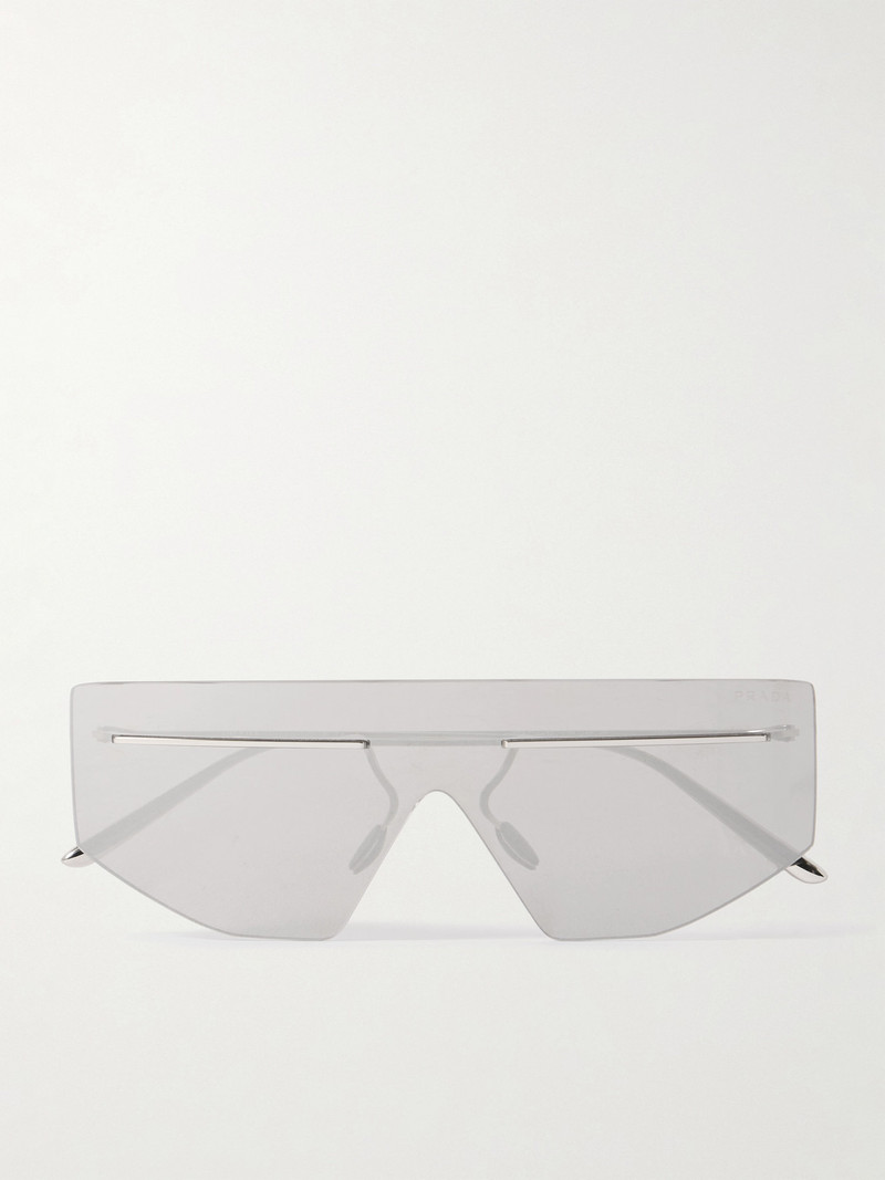 D-frame Silver-tone Sunglasses 1