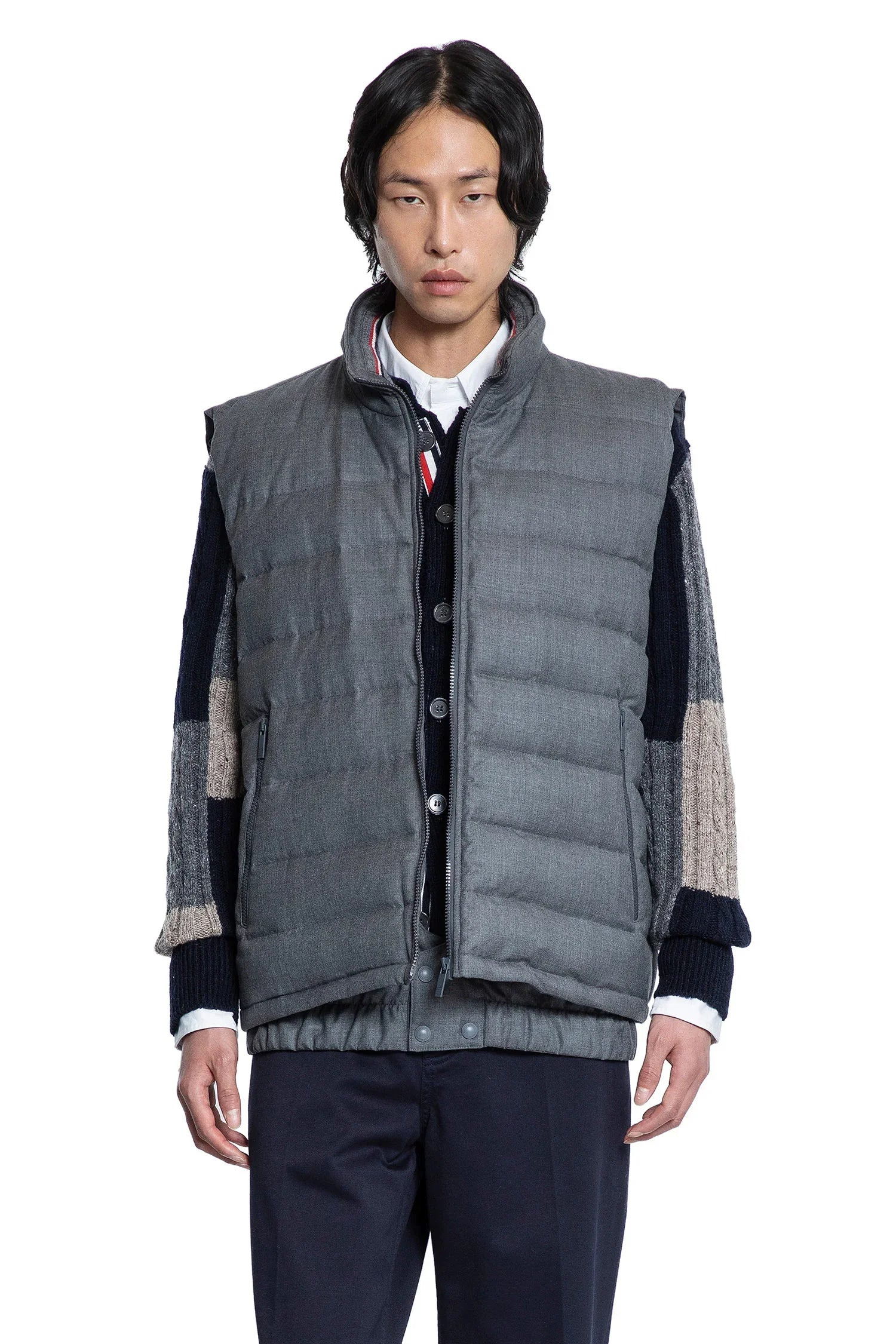 Down-Filled-Super-120S-Twill-Ski-Vest - 5