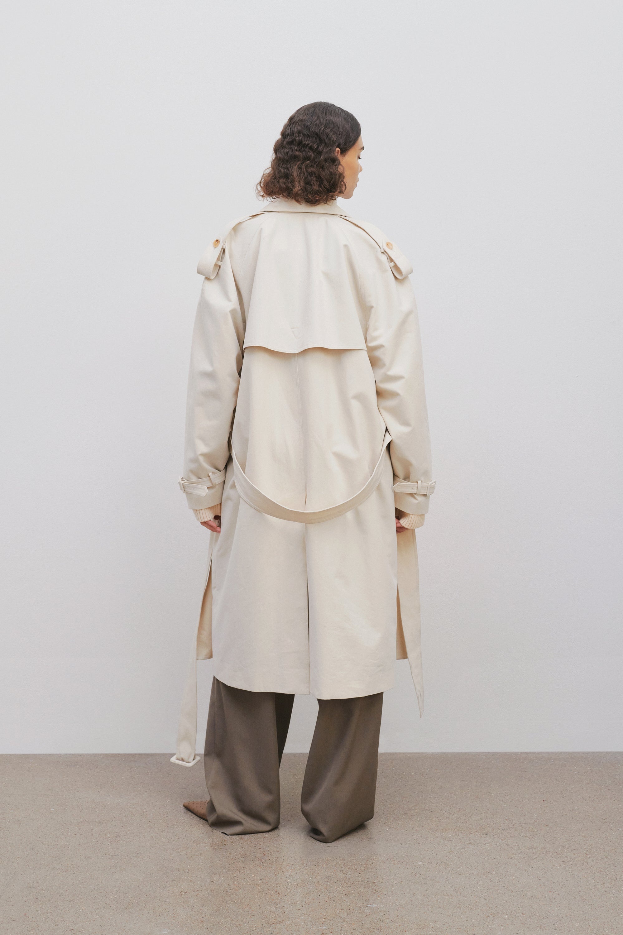 June Coat in Cotton and Virgin Wool - 4