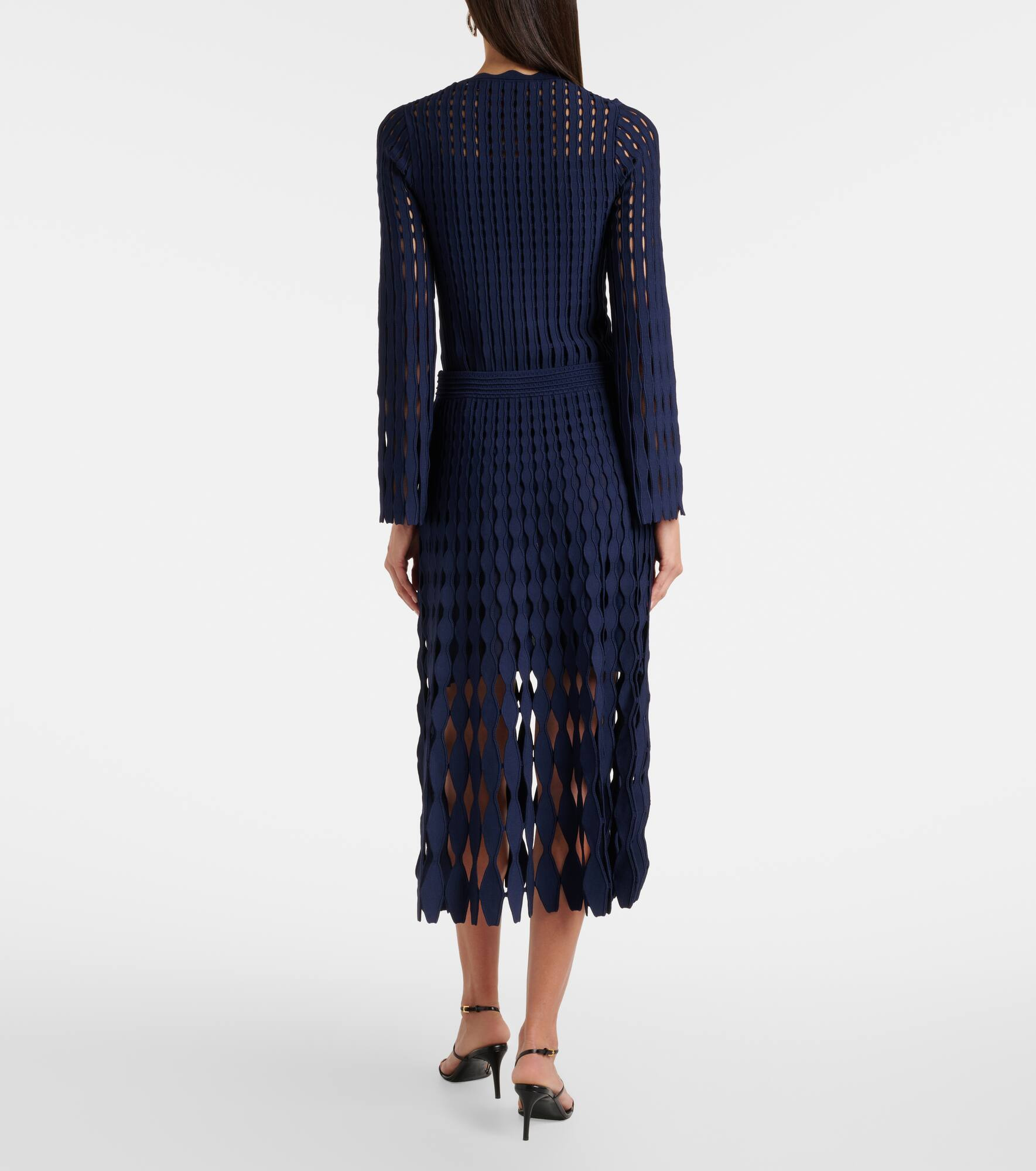 Wilma open-knit midi skirt - 3