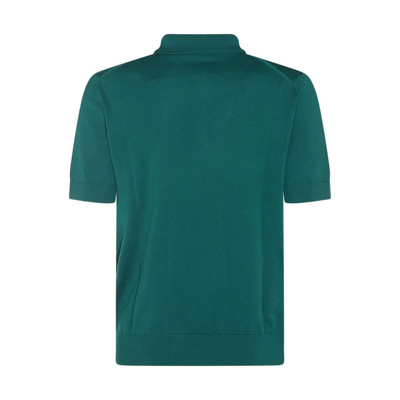 green wool polo shirt - 2