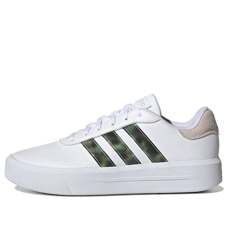 (WMNS) adidas neo Court Platform 'White Green' HP9434 1