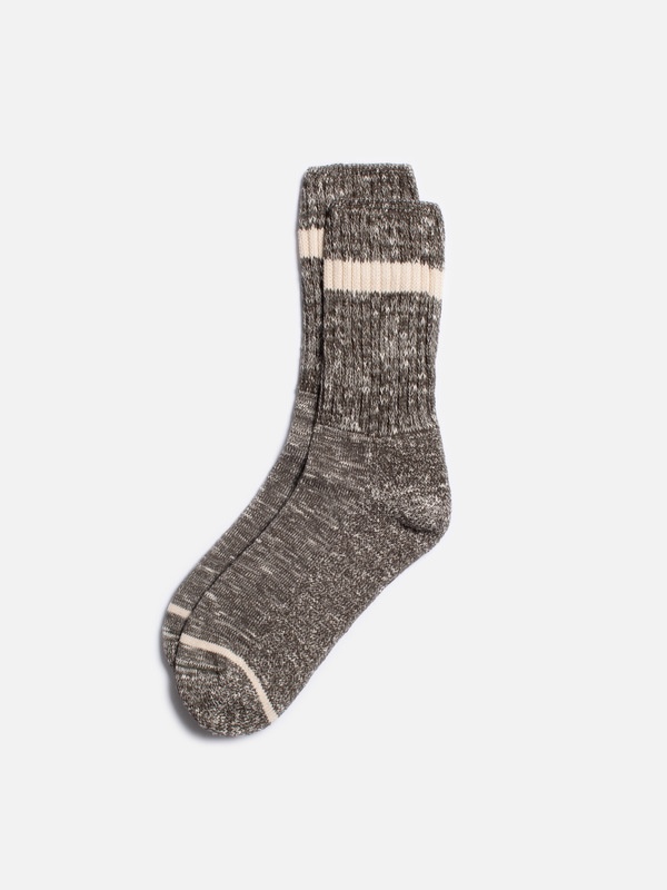 Men Slub Stripe Socks Antracitemelange - 1