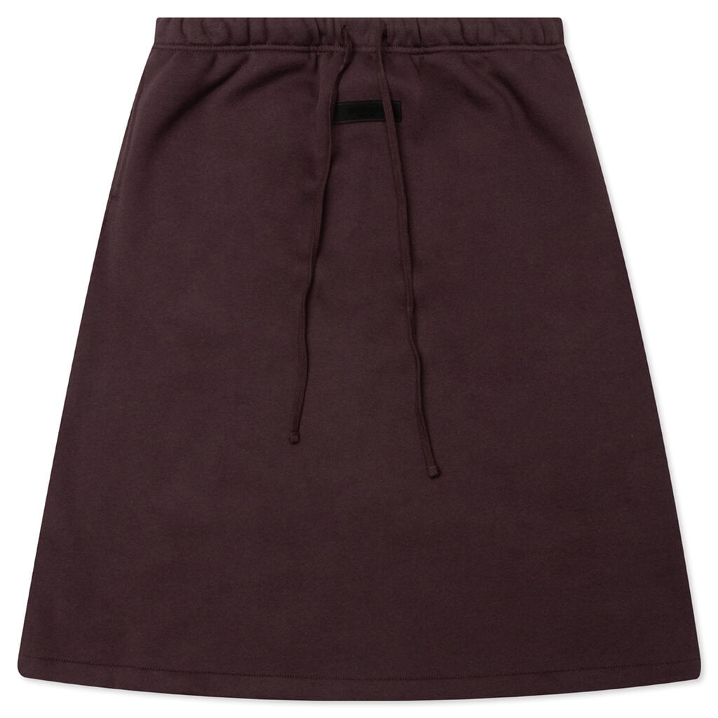 WOMEN'S MIDLENGTH SKIRT - PLUM - 1