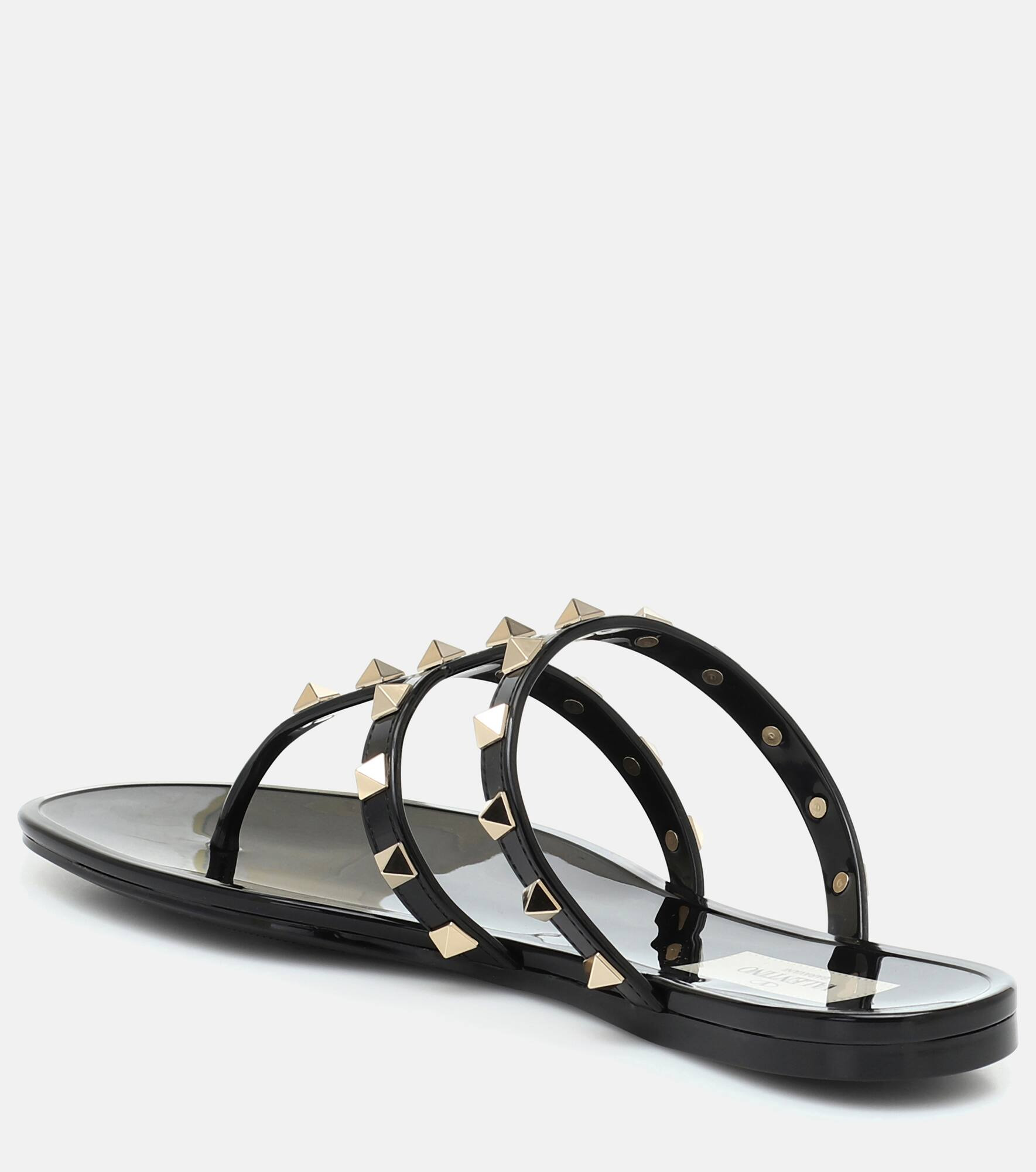 Valentino Garavani Rockstud PVC thong slides - 2