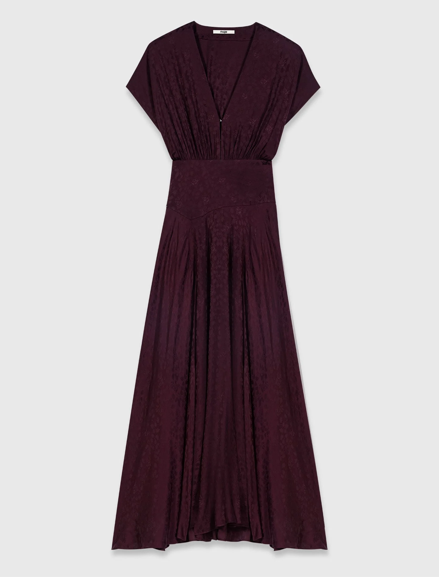 Jacquard print maxi dress - 1