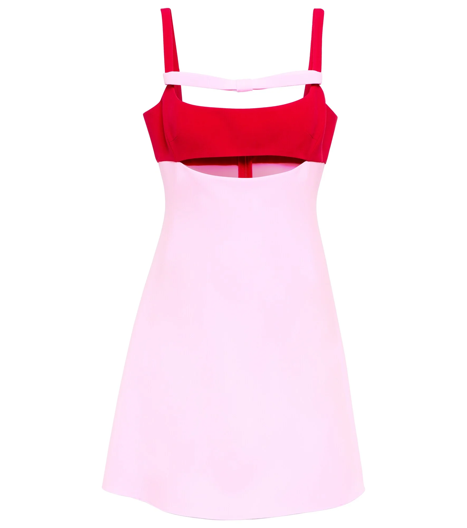 Cutout crêpe minidress - 1